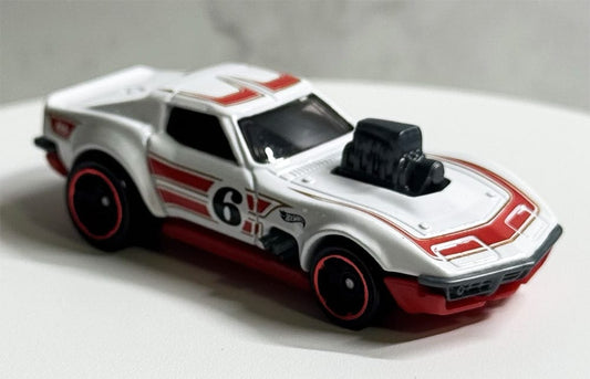 Hot Wheels 2025 #134/250 '68 Corvette - Gas Monkey Garage, TARGET RED EDITION, NEW/LOOSE, white