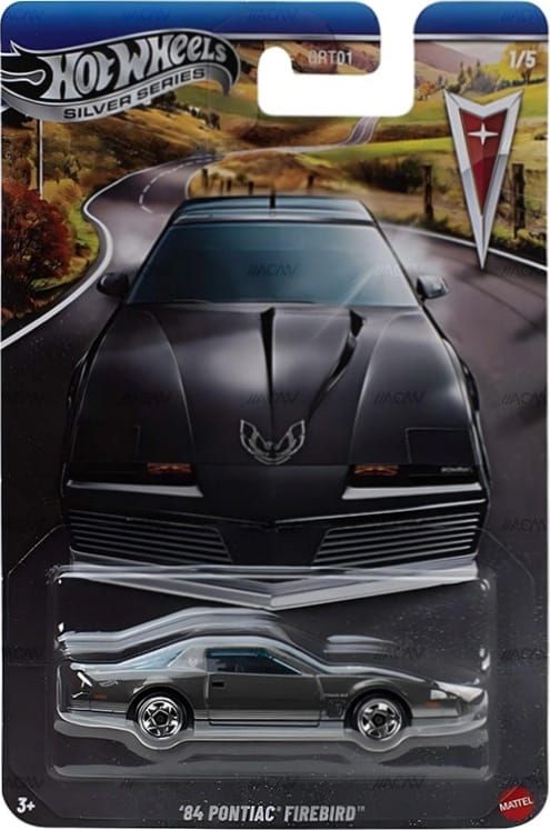 Hot Wheels 2026 Pontiac 100th Anniversary 1/5 '84 Pontiac Firebird, silver sand metallic