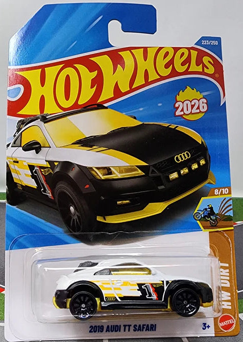Hot Wheels 2026 #223/250, 2019 Audi TT Safari, white