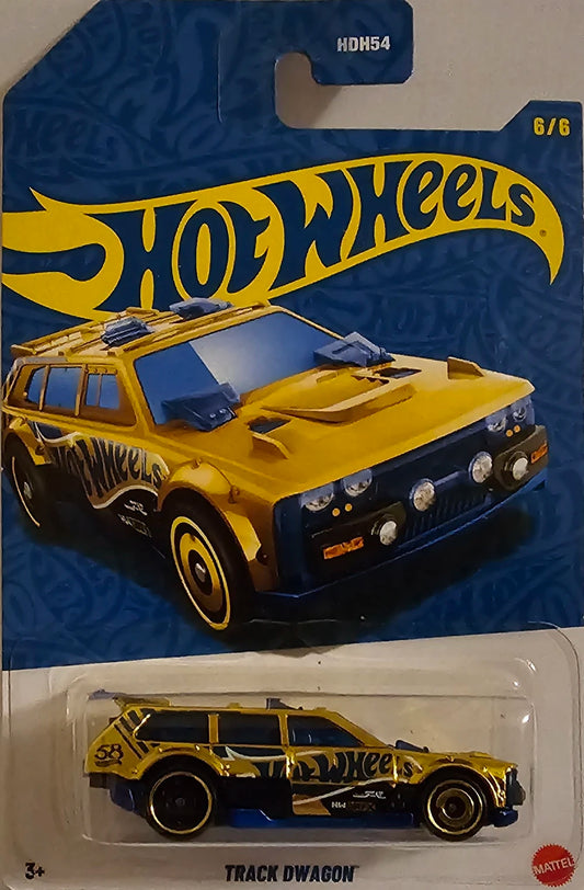 Hot Wheels 2026 58th Anniversary Mix 2 6/6, Track Dwagon, CHASE, blue and gold