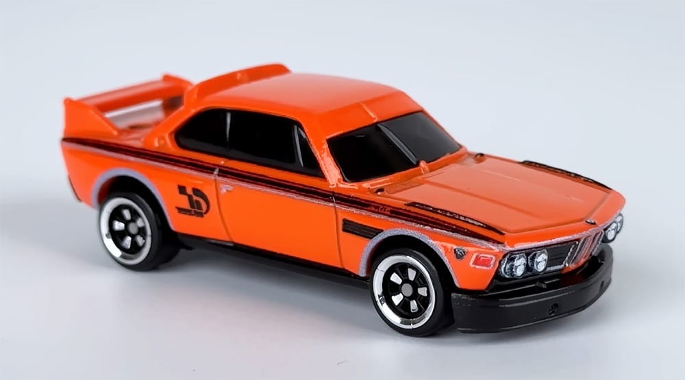 Hot Wheels 2024 Gran Turismo 1/5 '73 BMW 3.0 CSL Race Car, NEW/LOOSE, orange