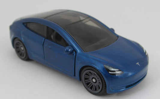 Matchbox 2024 Moving Parts, Tesla Model 3, NEW/LOOSE, blue