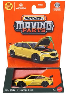 Matchbox 2026 Moving Parts 10/50, 2024 Acura Integra Type S HRC, yellow
