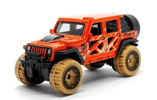 Hot Wheels 2022 #126/250 '17 Jeep Wrangler, TREASURE HUNT, NEW/LOOSE, orange