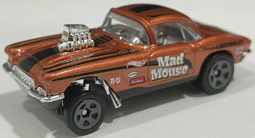 Hot Wheels 2022 #225/250 '62 Corvette Gasser, NEW/LOOSE, metalflake brown