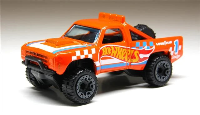 Hot Wheels 2021 #168/250, '87 Dodge D100, HW race team orange
