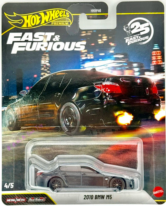 Hot Wheels 2026 Premium Fast & Furious 25th Mix 3 4/5, 2010 BMW M5, black