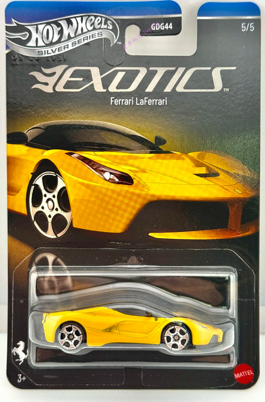 Hot Wheels 2026 Silver Series Exotics 5/5, Ferrari LaFerrari, giallo modeno