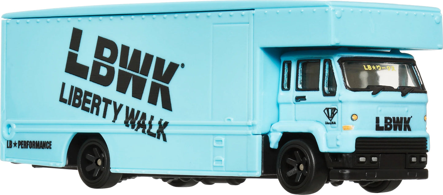 Hot Wheels Fleet Flyer from Team Transport set #69 (hauler only), NEW/LOOSE, Liberty Walk sky blue