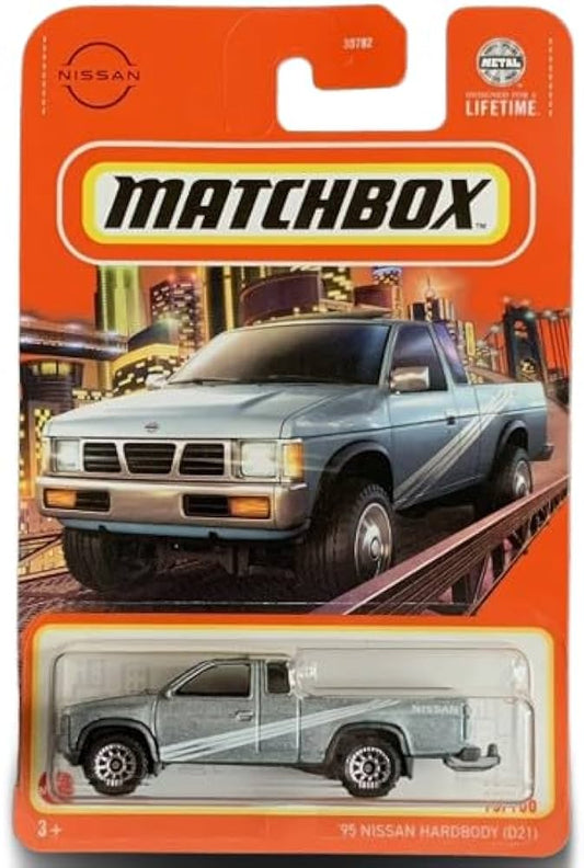 Matchbox 2024 #015/100 1995 Nissan Hardbody (D21), metalflake grey
