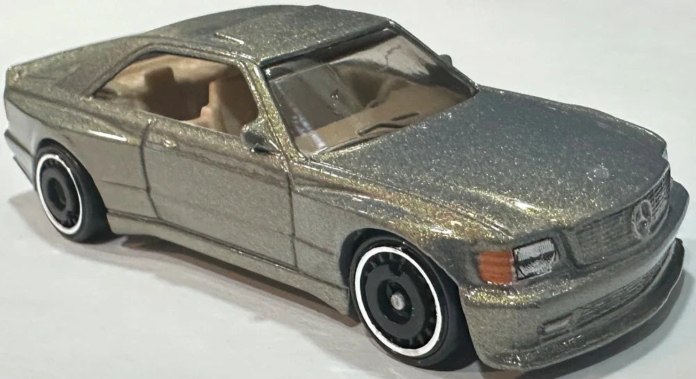 Hot Wheels 2025 #186/250 '89 Mercedes-Benz 560 SEC AMG, NEW/LOOSE, pearl slate