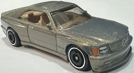 Hot Wheels 2025 #186/250 '89 Mercedes-Benz 560 SEC AMG, NEW/LOOSE, pearl slate