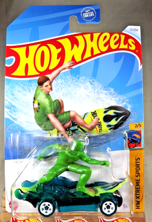 Hot Wheels 2024 #017/250 Surf's Up, clear aqua