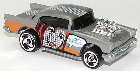 Hot Wheels 1998 #730 '57 Chevy, PREOWNED/LOOSE, grey