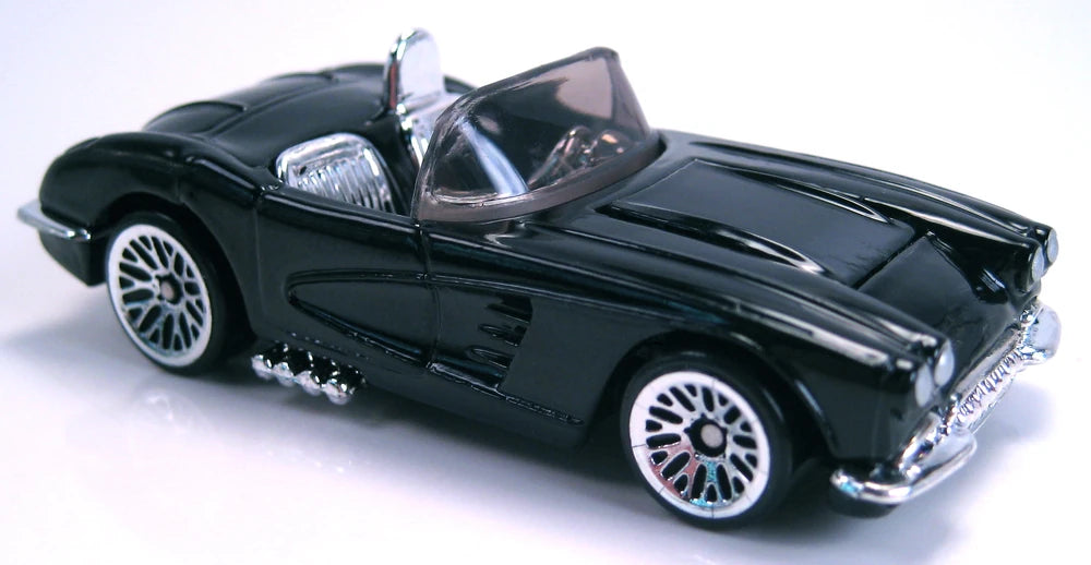 Hot Wheels 1999 #1092, '58 Corvette Coupe, NEW/LOOSE, black