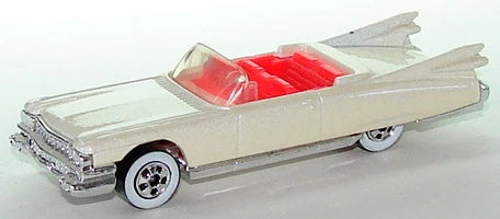Hot Wheels 1991 #154 '59 Caddy NEW/LOOSE, pearl white