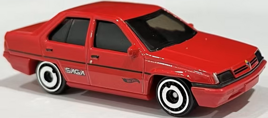 Hot Wheels 2024 #041/250, Proton Saga, NEW/LOOSE, red