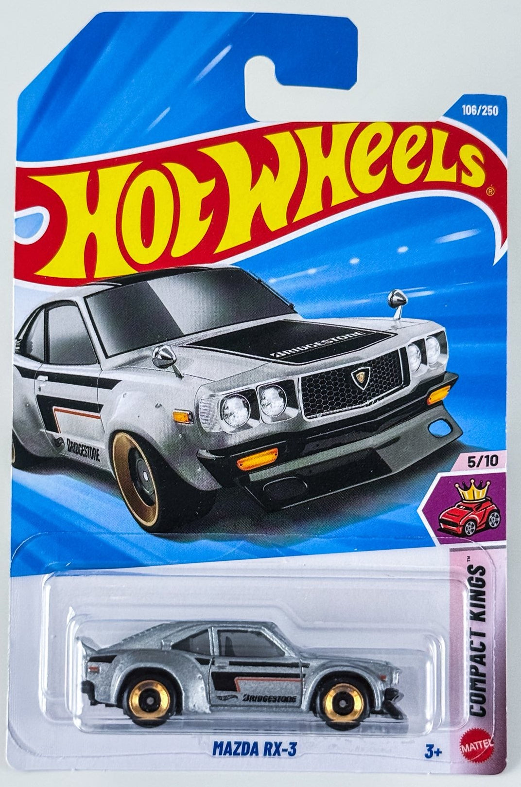 Hot Wheels 2026 #106/250, Mazda RX-3, grey