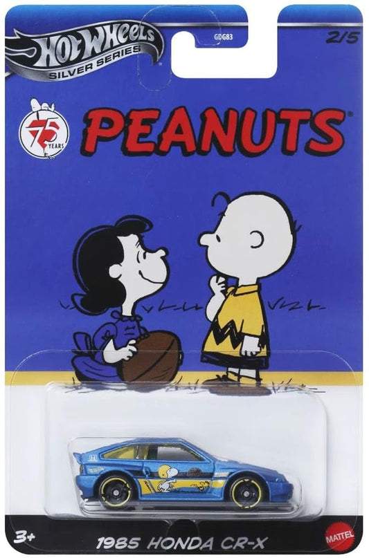 Hot Wheels 2025 Peanuts #2/6, 1985 Honda CR-X, blue