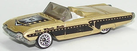 Hot Wheels 1999 #1022, '63 T-Bird, NEW/LOOSE, metalflake gold