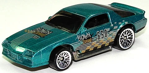 Hot Wheels 1999 #1083, Blown Camaro, NEW/LOOSE, metallic aqua