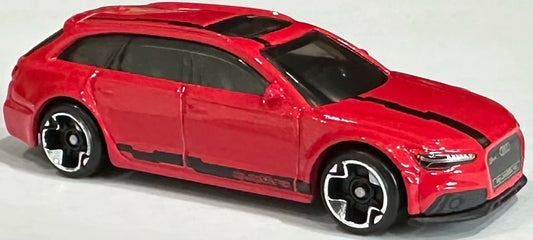Hot Wheels 2024 Hot Wagons 5/5 '17 Audi RS 6 Avant, NEW/LOOSE, red