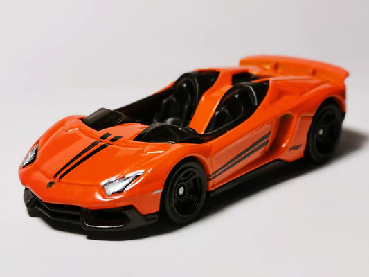 Hot Wheels 2019 #223/250 Lamborghini Aventador J, NEW/LOOSE, orange