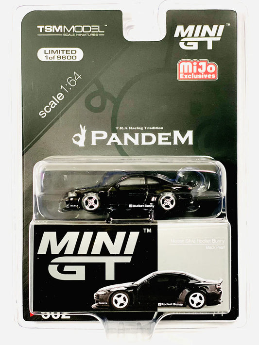 Mini GT #602 Nissan Silvia S15 Rocket Bunny, black pearl