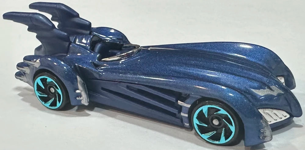 Hot Wheels 2025 #002/250, Batman & Robin Batmobile, NEW/LOOSE, dark blue