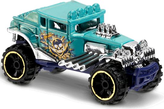 Hot Wheels 2017 #192/365 Baja Bone Shaker, NEW/LOOSE, pearl aqua