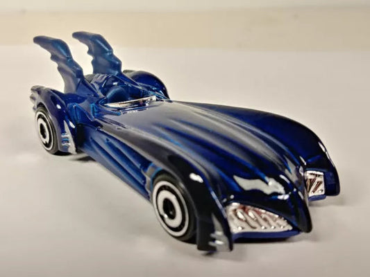 Hot Wheels 2024 #054/250 Batman & Robin Batmobile, NEW/LOOSE, dark blue