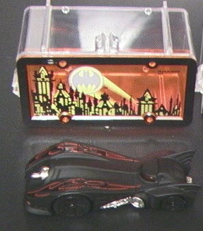 Hot Wheels 2004 Park 'N Plates, 1989 Batmobile (Hardnoze), PREOWNED/LOOSE, matte black