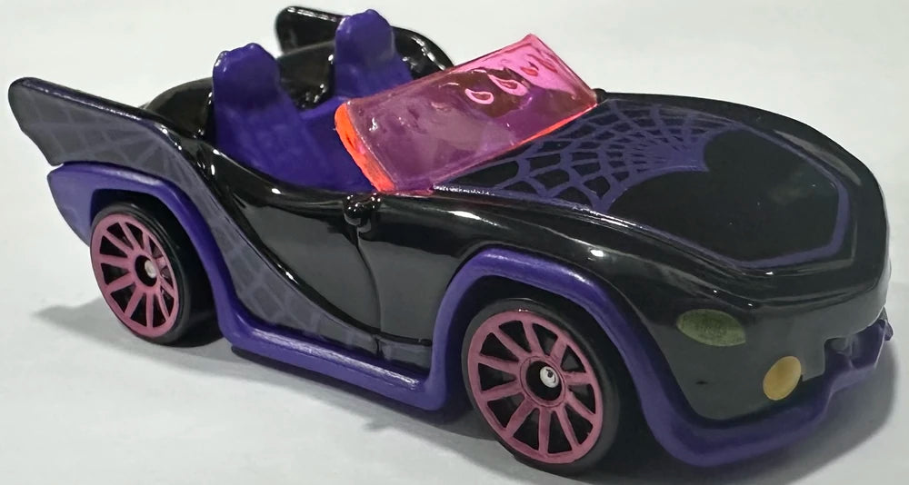 Hot Wheels 2025 #003/250 Monster High Ghoul Mobile, NEW/LOOSE, gloss black