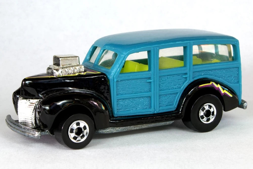 Hot Wheels 1993 #217, '40s Woodie, NEW/LOOSE, teal w/black fenders