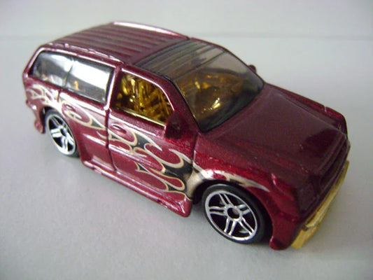 Hot Wheels 2003 #035 Boom Box, NEW/LOOSE, metallic maroon