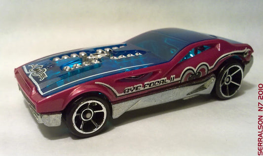 Hot Wheels 2009 #010/190 Bye Focal II, NEW/LOOSE, metalflake pink