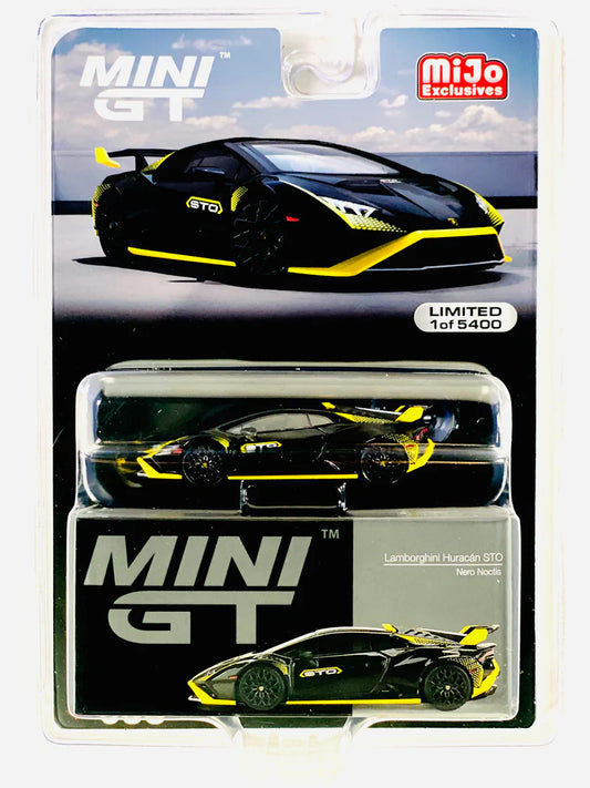 Mini GT #638 Lamborghini Huracan STO, black
