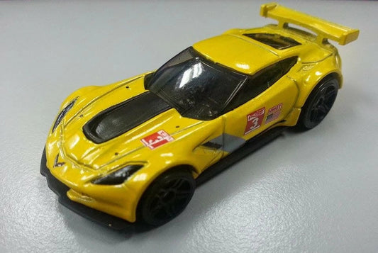 Hot Wheels 2015 #155/250 Corvette C7.R, NEW/LOOSE, pearl yellow