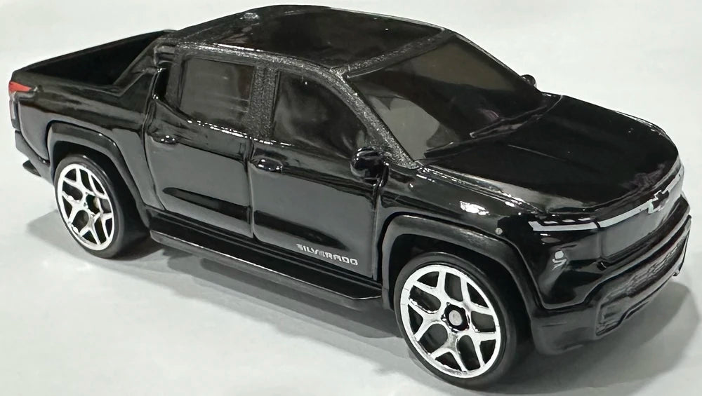 Hot Wheels 2024 #110/250, Silverado EV RST, NEW/LOOSE, black