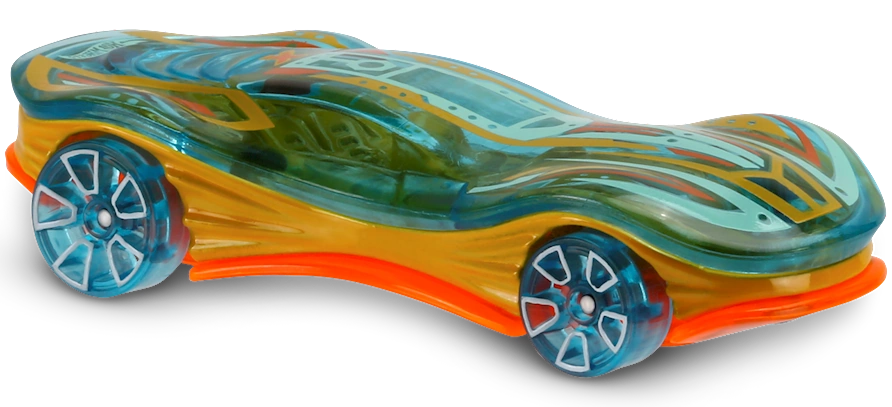 Hot Wheels 2016 #013/250, Clear Speeder, NEW/LOOSE, transparent aqua