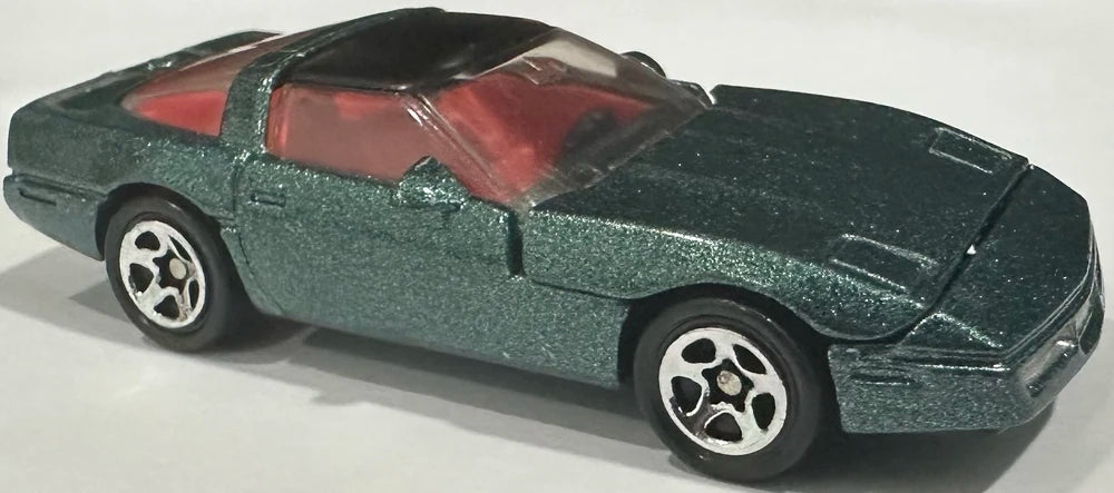 Hot Wheels 1996 #499, Corvette Coupe, NEW/LOOSE, dark green (5SP)
