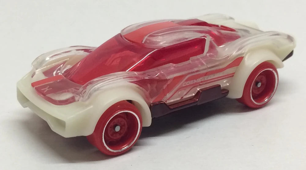 Hot Wheels 2022 #122/250 Cosmic Coupe, NEW/LOOSE, clear over red