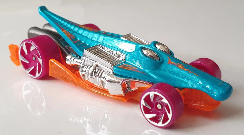 Hot Wheels 2024 #039/250 Croc Rod, NEW/LOOSE, teal