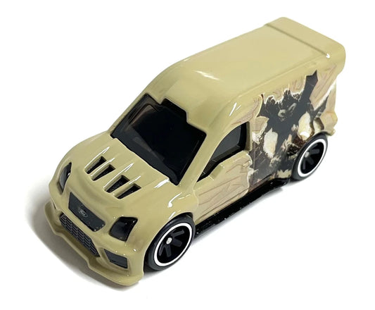 Hot Wheels 2022 Premium Pop Culture: Batman 1/5, '09 Custom Ford Transit Connect, NEW/LOOSE, beige