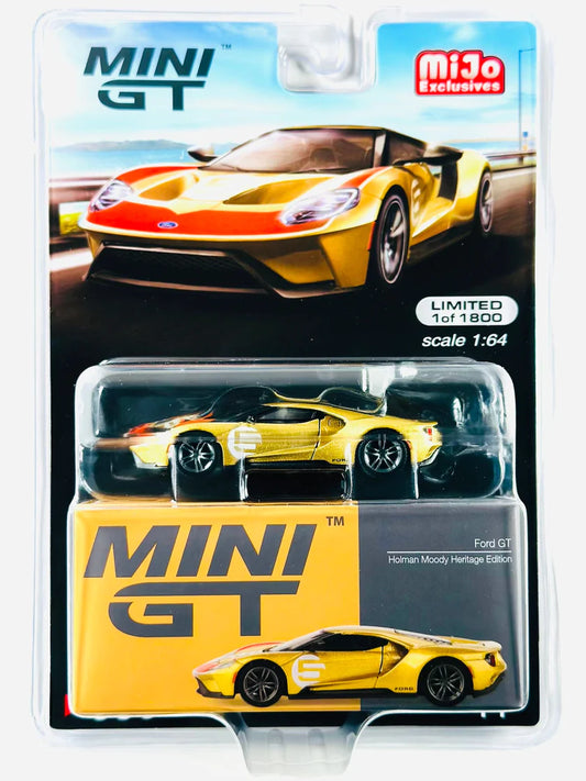 Mini GT #536 Ford GT (Holman Moody Heritage Edition), gold metallic