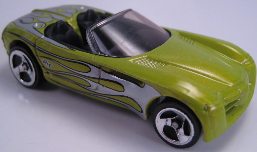 Hot Wheels 2002 #120 Dodge Concept Car, NEW/LOOSE, metalflake lime