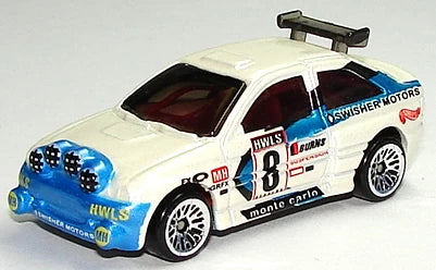 Hot Wheels 1998 #637, Escort Rally, NEW/LOOSE, white