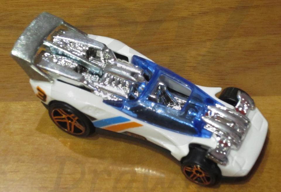Hot Wheels 2014 Multipack Exclusive, Flathead Fury, PREOWNED/LOOSE, white