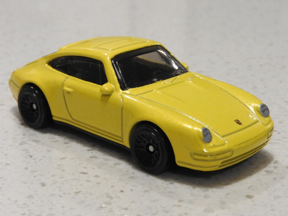 Hot Wheels 2020 #072/250 '96 Porsche Carrera, NEW/LOOSE, metalflake yellow