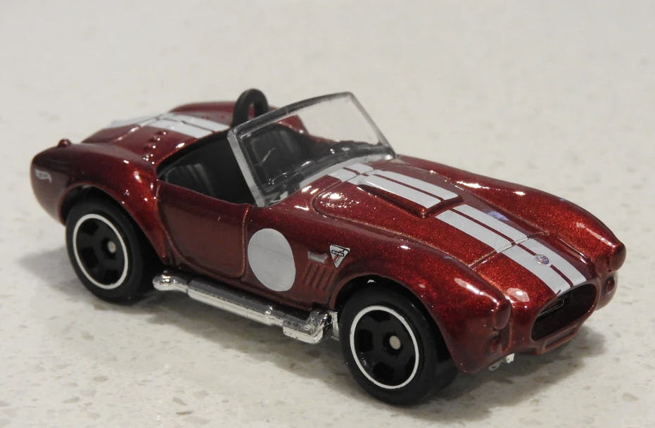 Hot Wheels 2021 #250/250 2020 Shelby Cobra 427 S/C, PREOWNED/LOOSE, metalflake burgundy
